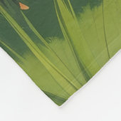 Basenji Dog Spring Bloemen Schilderen Fleece Deken (Hoek)