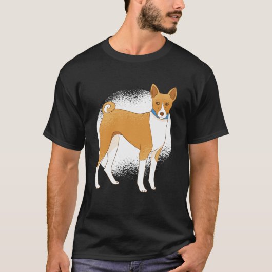 Basenji dog t-shirt (Voorkant)