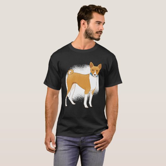Basenji dog t-shirt (Voorkant volledig)