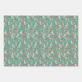 Basenji Dogs Floral Inpakpapier Vel (Voorkant 3)