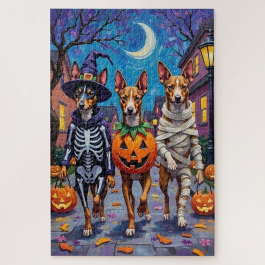 Basenji Dogs Trick-or-Treating Halloween kostuums Legpuzzel (Verticaal)