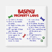 BASENJI Eigendomwetten 2 Magneet (Voorkant)
