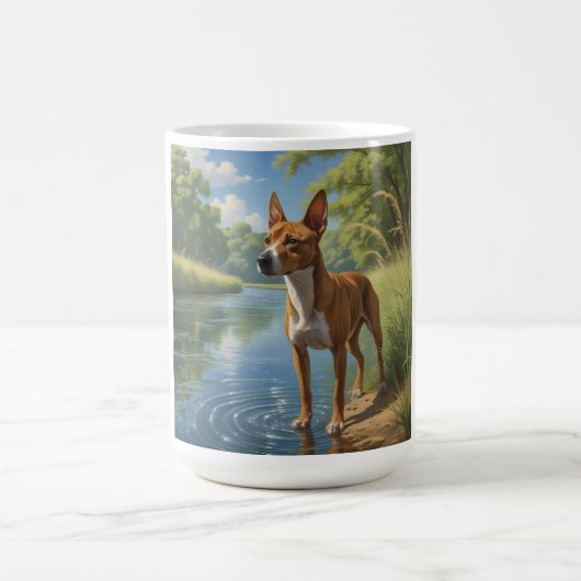 Basenji Elegant Coffee Mok (Center)