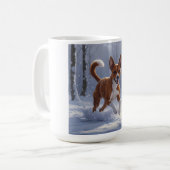 Basenji Elegant Coffee Mok (Voorkant links)