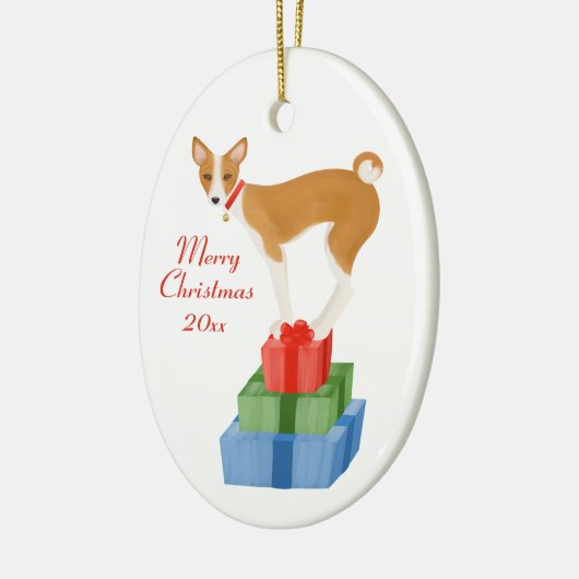 Basenji en Cadeaus Ornament (Links)