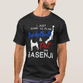 Basenji Funny Basketball Dog Eigenaar Lover Xmas G T-shirt (Voorkant)