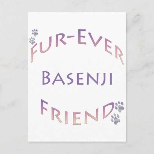 Basenji Furever Briefkaart (Voorkant)