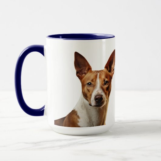 Basenji gepersonaliseerde mok (Links)