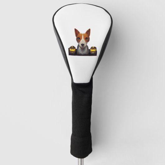 Basenji Halloween - Halloween Basenji Golfheadcover (Voorkant)
