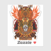 Basenji Halloween - Halloween Basenji Sticker (Vel)