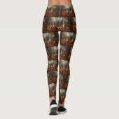 Basenji Halloween Nacht Doggy Delight Leggings (Achterkant)