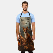 Basenji Halloween Nacht Doggy Delight Schort (Gedragen)