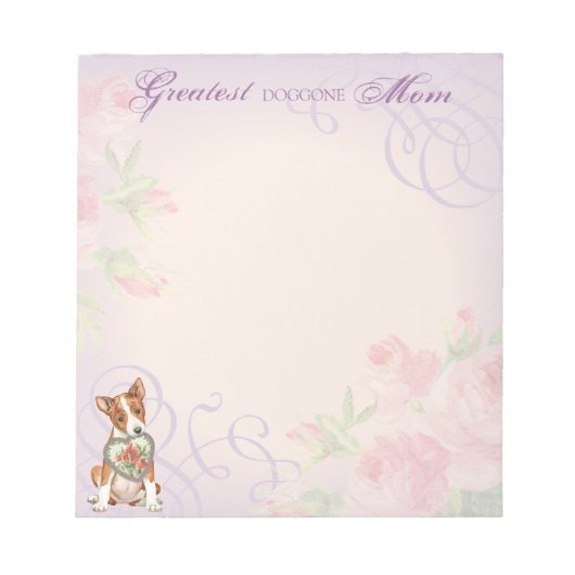 Basenji Heart mama Notitieblok (Voorkant)