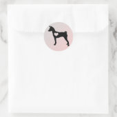 Basenji Heart Stickers (Tas)