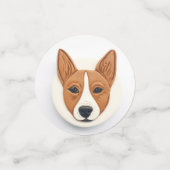 Basenji Hond 3D Geïnspireerd Confetti (Kleine voorkant)