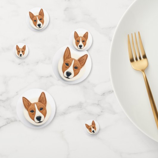 Basenji Hond 3D Geïnspireerd Confetti (Groep)