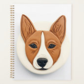 Basenji-hond 3D-geïnspireerd Planner (Voorkant)
