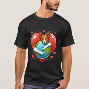 Basenji Hond Aardedag Knuffel Liefde Eigenaar Knuf T-shirt