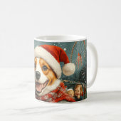Basenji-hond achtbaan Kerstmis Koffiemok (Voorkant rechts)