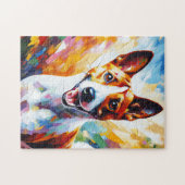 Basenji Hond Acryl Print Hondenliefhebber Gift Legpuzzel (Horizontaal)