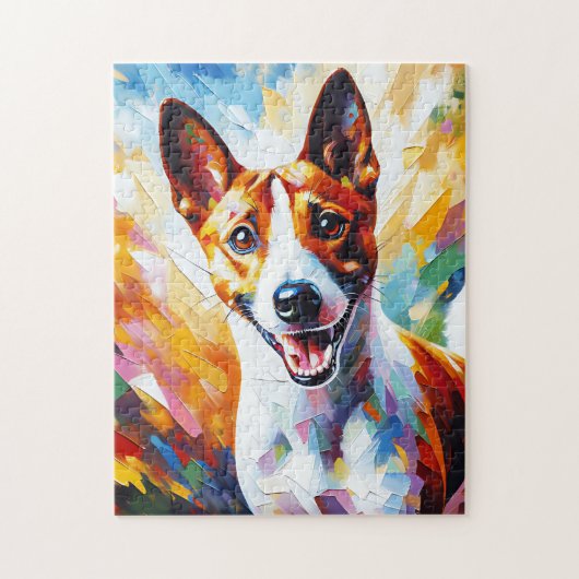 Basenji Hond Acryl Print Hondenliefhebber Gift Legpuzzel (Verticaal)