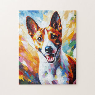 Basenji hond acrylprint cadeau voor hondenliefhebb legpuzzel
