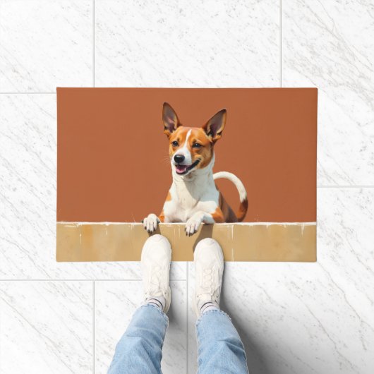 Basenji Hond Deurmat Kunst (Binnen)