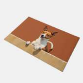 Basenji Hond Deurmat Kunst (Schuin)