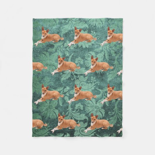 Basenji hond  fleece deken (Voorkant)
