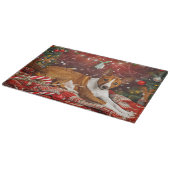Basenji Hond Kerstfeest Snijplank (Hoek)
