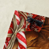 Basenji Hond Kerstfeest Strandlaken (In situ)