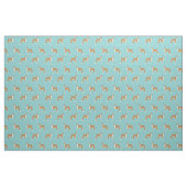 Basenji hond lichtblauw stof (Fat Quarter)
