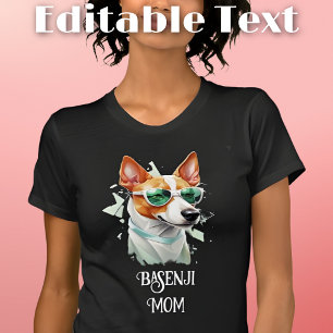Basenji Hond Moeder Zonnebril T-shirt