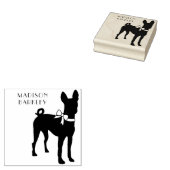 Basenji-hond Puppy Rubberstempel (Gestempeld)