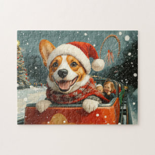 Basenji Honden Achtbaan Kerstmis Legpuzzel