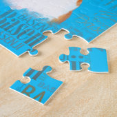 Basenji-honden met Word Cloud Pattern Legpuzzel (Zijkant)