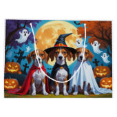 Basenji Honden Pompoen Halloween Grappig Groot Cadeauzakje (Achterkant)