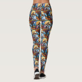 Basenji Honden Pompoen Halloween Grappig Leggings (Achterkant)