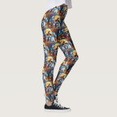 Basenji Honden Pompoen Halloween Grappig Leggings (Rechts)