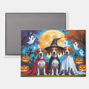 Basenji Honden Pompoen Halloween Grappig Magneet