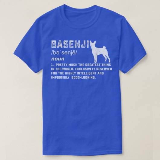 Basenji-hondeneigenaar grappige dierenliefhebber g t-shirt (Design voorkant)