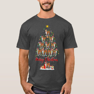 Basenji Hondenliefhebber Matching Santa Basenji Ke T-shirt