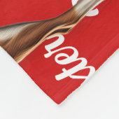 Basenji Hondennaam Patroon Kerstmis Fleece Deken (Hoek)