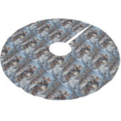 Basenji Hondenrit Motorfiets Kerstmis Kerstboom Rok (Gekanteld)