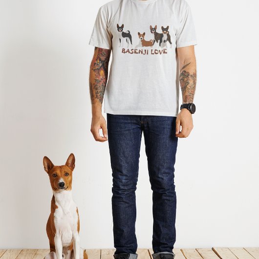 Basenji Hound Love Hondenras T-shirt