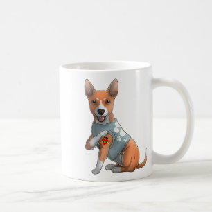 Basenji I Love mama Tattoo Dog Shirt Funny Mothers Koffiemok