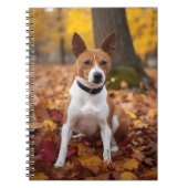 Basenji in Herfst laat Herfst inspireren Notitieboek (Voorkant)