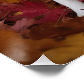 Basenji in Herfst laat Herfst inspireren Perfect Poster (Hoek)