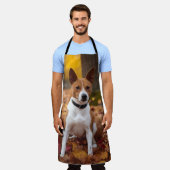 Basenji in Herfst laat Herfst inspireren Schort (Gedragen)