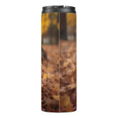 Basenji in Herfst laat Herfst inspireren Thermosbeker (Achterkant)